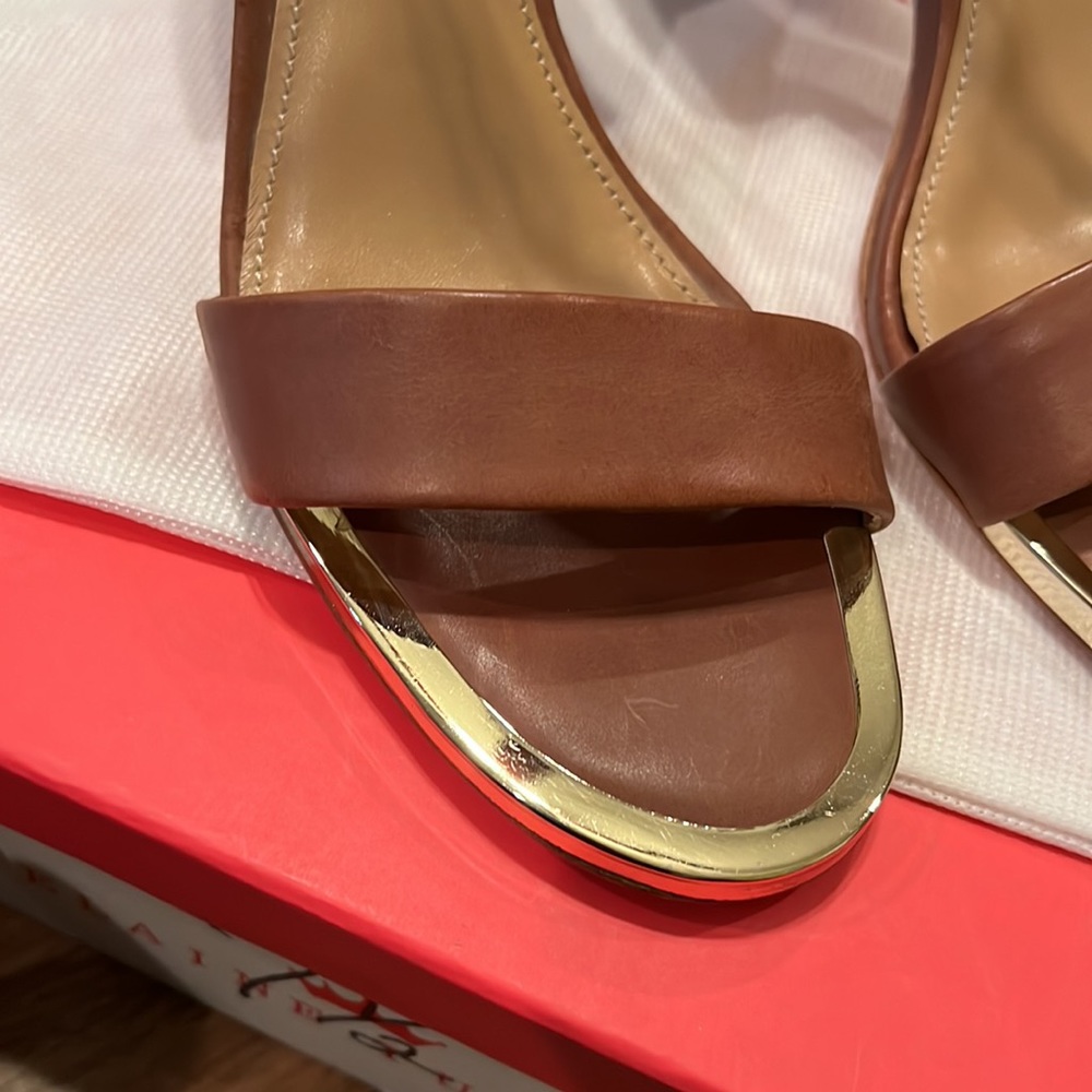 NIB Elaine Turner sandals chain detail size 7.5 - Picture 3 of 10